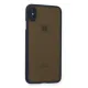 Apple iPhone XS Max Kılıf Montreal Silikon Kapak - Lacivert
