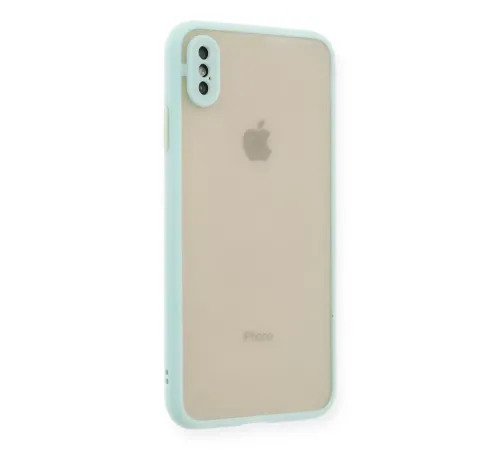 Apple iPhone XS Max Kılıf Montreal Silikon Kapak - Turkuaz