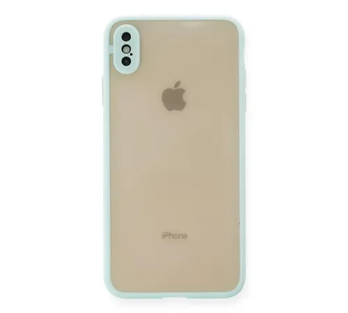 Apple iPhone XS Max Kılıf Montreal Silikon Kapak - Turkuaz