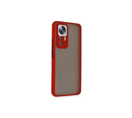 Xiaomi Mi 12T Pro Kılıf Montreal Silikon Kapak - Kırmızı