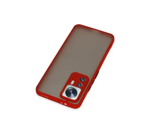 Xiaomi Mi 12T Pro Kılıf Montreal Silikon Kapak - Kırmızı