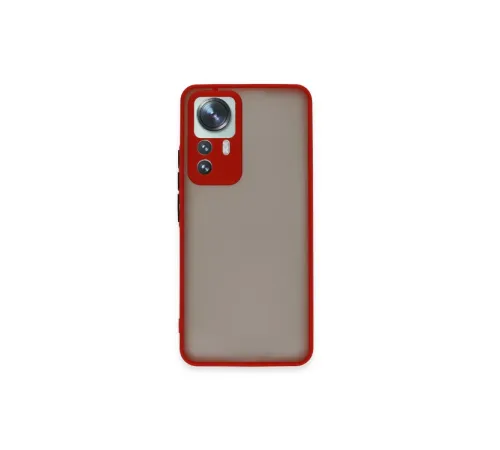 Xiaomi Mi 12T Pro Kılıf Montreal Silikon Kapak - Kırmızı
