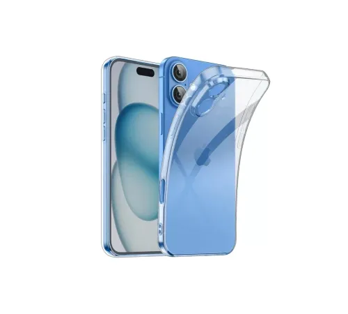 Apple iPhone 16 Kılıf Lüx Şeffaf Silikon