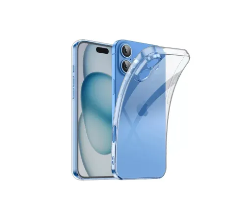 Apple iPhone 16 Kılıf Lüx Şeffaf Silikon