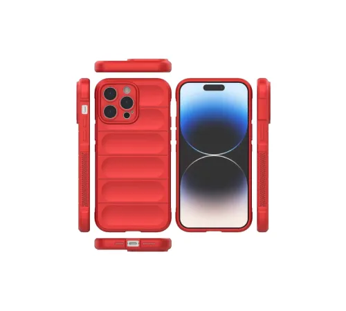 Apple iPhone 13 Pro Max Kılıf Optimum Silikon - Kırmızı