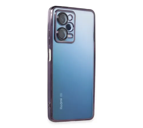 Xiaomi Redmi Note 12 Pro 5G Kılıf Lensli Silikon - Mor