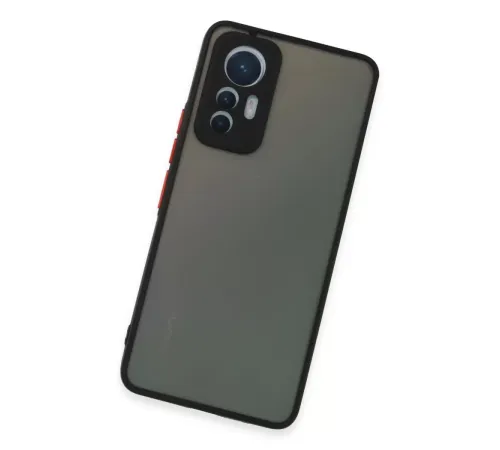 Xiaomi Mi 12 Lite Kılıf Montreal Silikon Kapak - Siyah