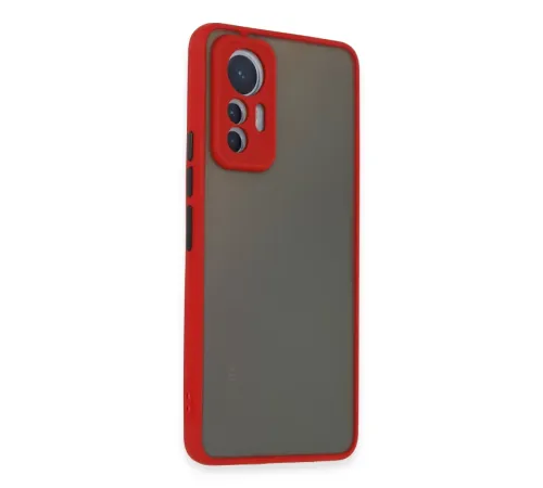 Xiaomi Mi 12 Lite Kılıf Montreal Silikon Kapak - Kırmızı