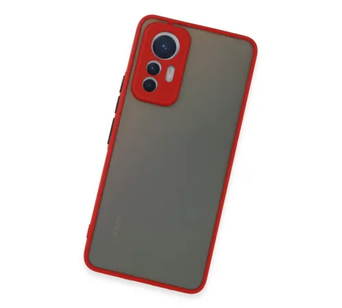 Xiaomi Mi 12 Lite Kılıf Montreal Silikon Kapak - Kırmızı