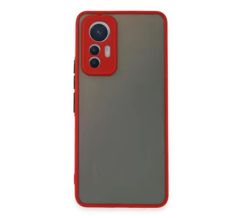 Xiaomi Mi 12 Lite Kılıf Montreal Silikon Kapak - Kırmızı