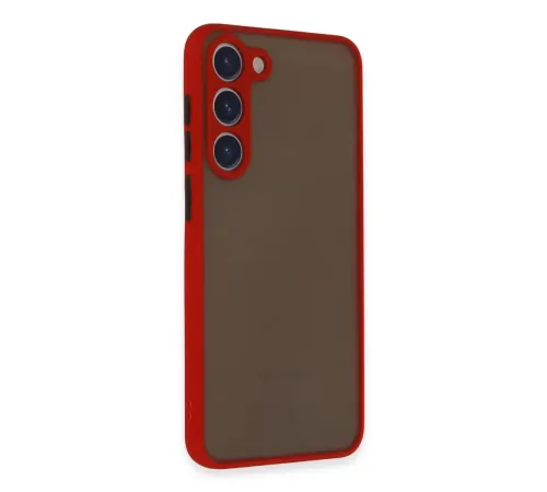Samsung Galaxy S23 Plus Kılıf Montreal Silikon Kapak - Kırmızı