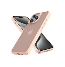 Apple iPhone 15 Pro Max Kılıf Elegant Kapak - Pudra