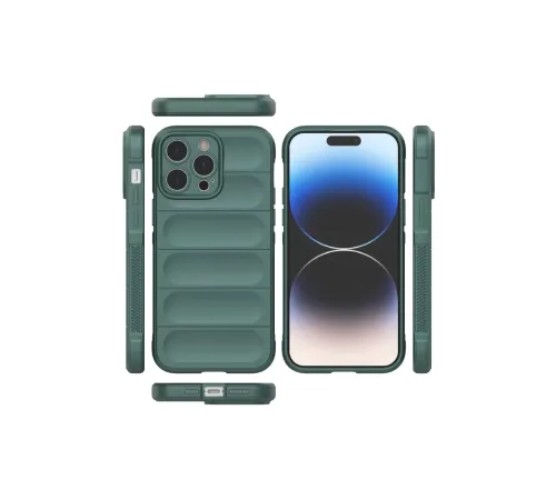 Apple iPhone 14 Pro Kılıf Optimum Silikon - Koyu Yeşil