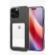 Apple iPhone 16 Pro Max Kılıf Kart Şeffaf Silikon - Şeffaf