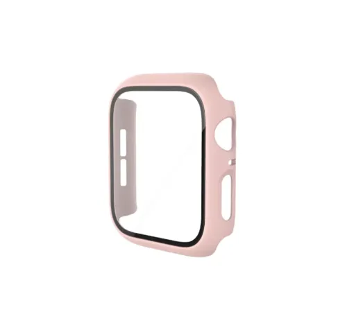 Apple Watch 40mm Camlı Kasa Ekran Koruyucu - Pembe