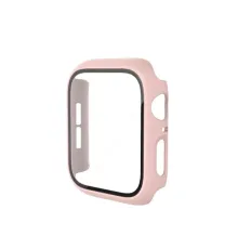 Apple Watch 40mm Camlı Kasa Ekran Koruyucu - Pembe