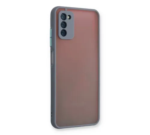 Samsung Galaxy A03S Kılıf Montreal Silikon Kapak - Gri