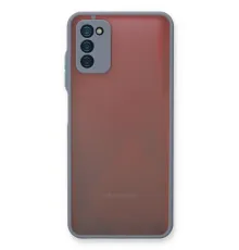Samsung Galaxy A03S Kılıf Montreal Silikon Kapak - Gri