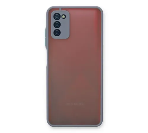 Samsung Galaxy A03S Kılıf Montreal Silikon Kapak - Gri
