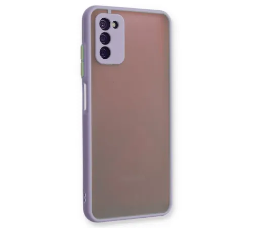 Samsung Galaxy A03S Kılıf Montreal Silikon Kapak - Mor
