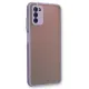 Samsung Galaxy A03S Kılıf Montreal Silikon Kapak - Mor