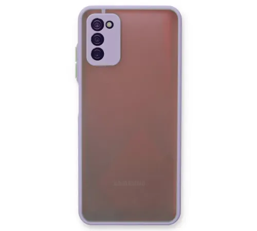 Samsung Galaxy A03S Kılıf Montreal Silikon Kapak - Mor