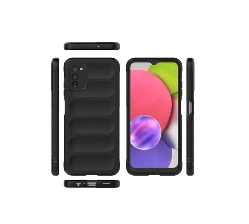 Samsung Galaxy A03S Kılıf Optimum Silikon - Siyah