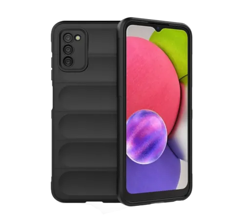 Samsung Galaxy A03S Kılıf Optimum Silikon - Siyah