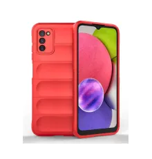 Samsung Galaxy A03S Kılıf Optimum Silikon - Kırmızı