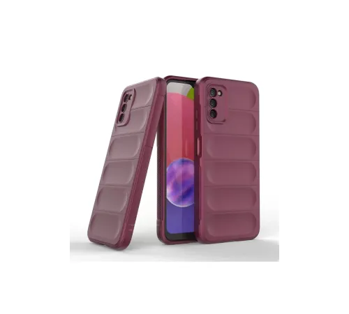 Samsung Galaxy A03S Kılıf Optimum Silikon - Bordo