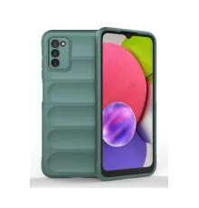 Samsung Galaxy A03S Kılıf Optimum Silikon - Koyu Yeşil