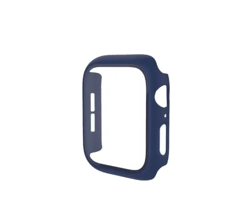 Apple Watch 41mm Camlı Kasa Ekran Koruyucu - Mavi