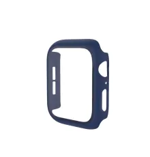 Apple Watch 41mm Camlı Kasa Ekran Koruyucu - Mavi