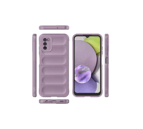 Samsung Galaxy A03S Kılıf Optimum Silikon - Mor