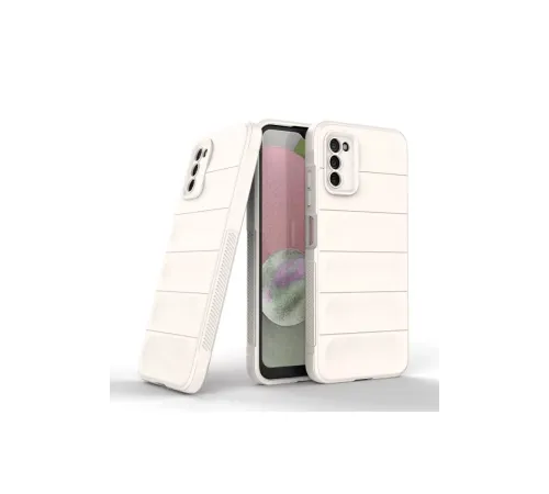 Samsung Galaxy A03S Kılıf Optimum Silikon - Krem