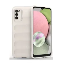 Samsung Galaxy A03S Kılıf Optimum Silikon - Krem