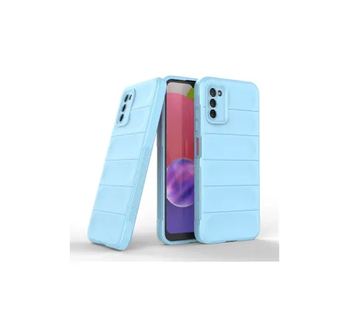 Samsung Galaxy A03S Kılıf Optimum Silikon - Sky Blue