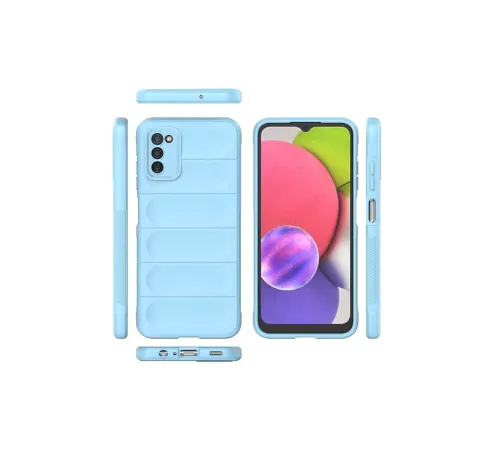 Samsung Galaxy A03S Kılıf Optimum Silikon - Sky Blue