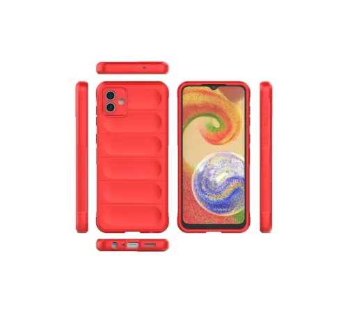 Samsung Galaxy A04 Kılıf Optimum Silikon - Kırmızı