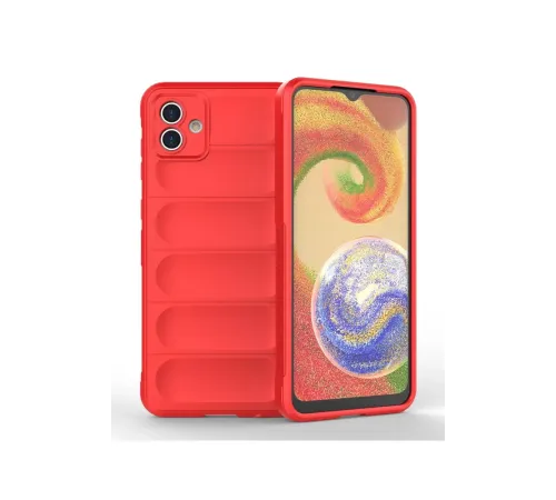 Samsung Galaxy A04 Kılıf Optimum Silikon - Kırmızı