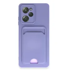 Xiaomi Poco X5 Pro 5G Kılıf Kelvin Kartvizitli Silikon - Lila