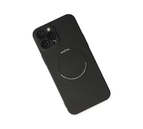 Apple iPhone 12 Pro Kılıf Jack Magneticsafe Lens Silikon - Siyah