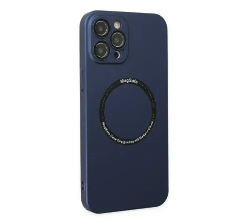 Apple iPhone 12 Pro Kılıf Jack Magneticsafe Lens Silikon - Lacivert