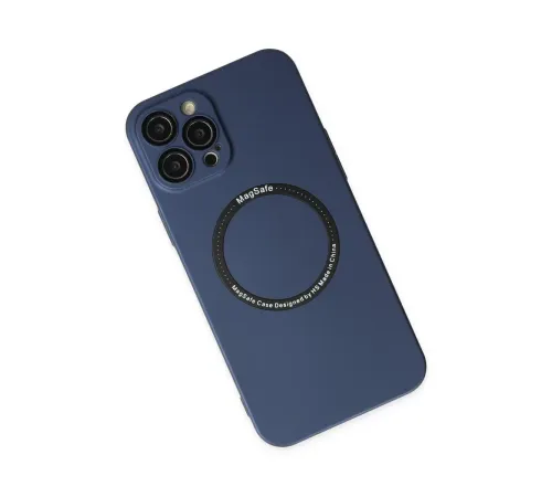 Apple iPhone 12 Pro Kılıf Jack Magneticsafe Lens Silikon - Lacivert