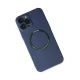 Apple iPhone 12 Pro Kılıf Jack Magneticsafe Lens Silikon - Lacivert