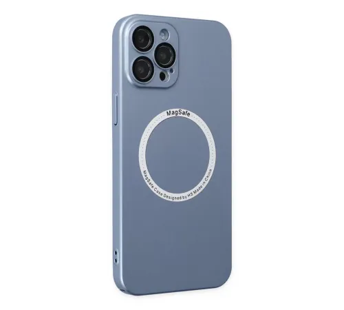 Apple iPhone 12 Pro Kılıf Jack Magneticsafe Lens Silikon - Sierra Blue