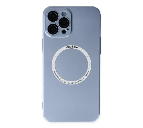 Apple iPhone 12 Pro Kılıf Jack Magneticsafe Lens Silikon - Sierra Blue