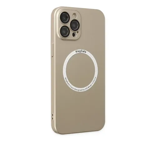 Apple iPhone 12 Pro Kılıf Jack Magneticsafe Lens Silikon - Gold
