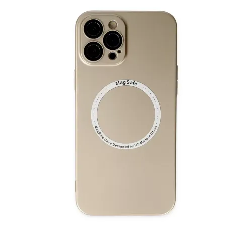Apple iPhone 12 Pro Kılıf Jack Magneticsafe Lens Silikon - Gold