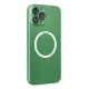Apple iPhone 12 Pro Kılıf Jack Magneticsafe Lens Silikon - Yeşil